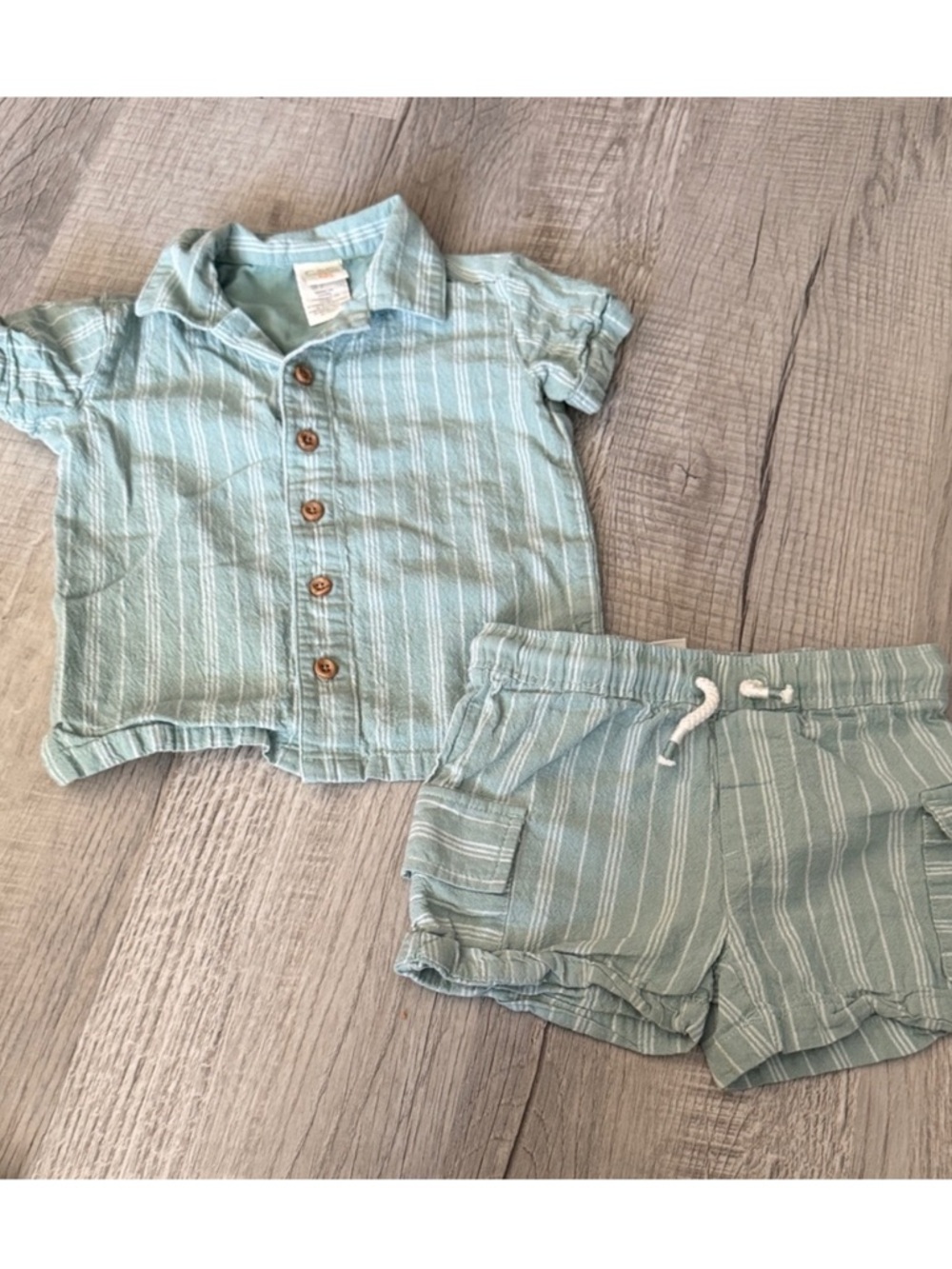 2T Boys Coastal Summer Bundle 🌊 Neutral Linen Blazer & Beach Set - Picture 4 of 4